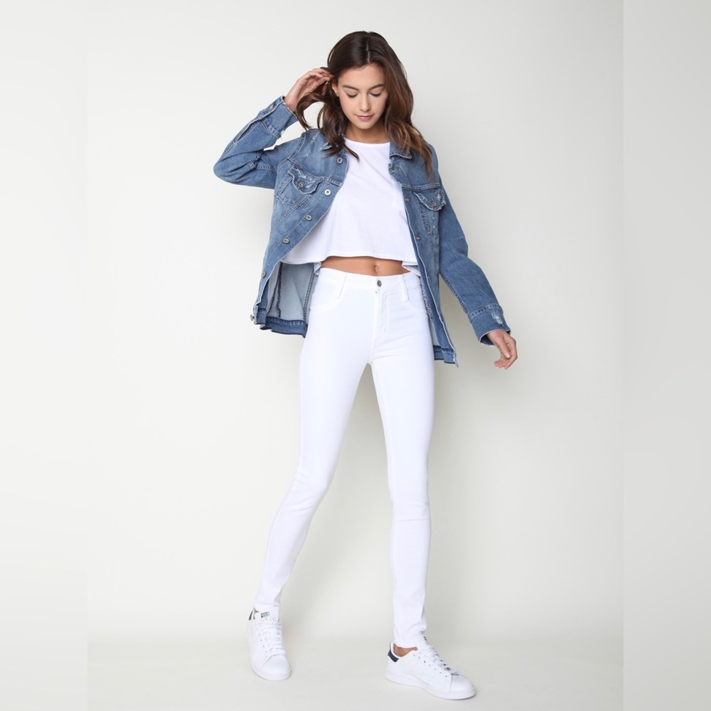 James Jeans White High Class Skinny Jeans 27